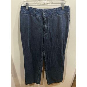Liz Claiborne Lizwear Jeans Womens 12 Blue Mid Rise Bootcut Waist Cottagecore